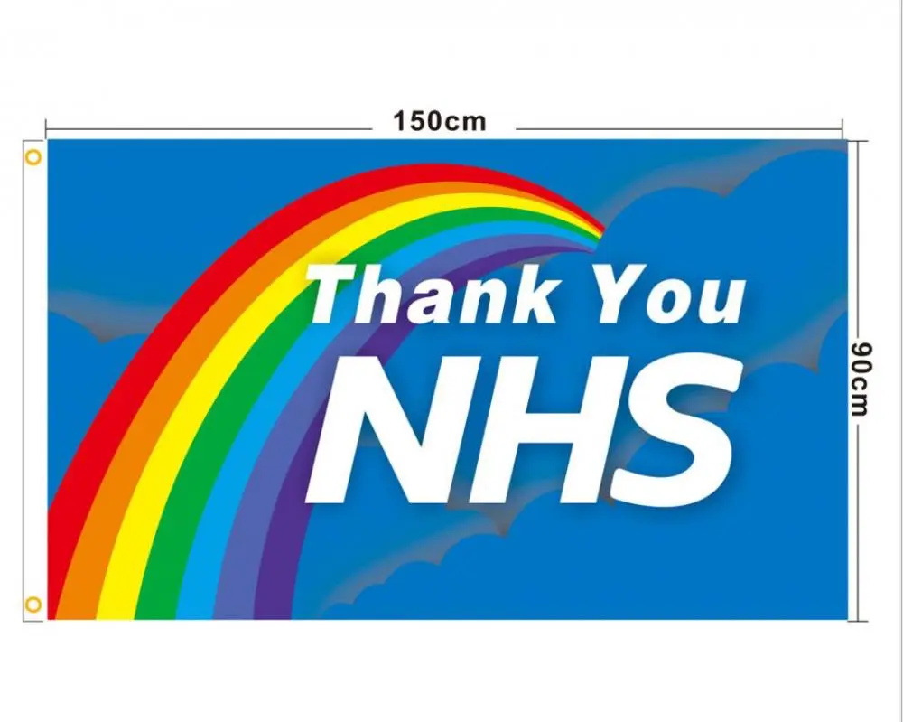 Thank You Rainbow NHS flags