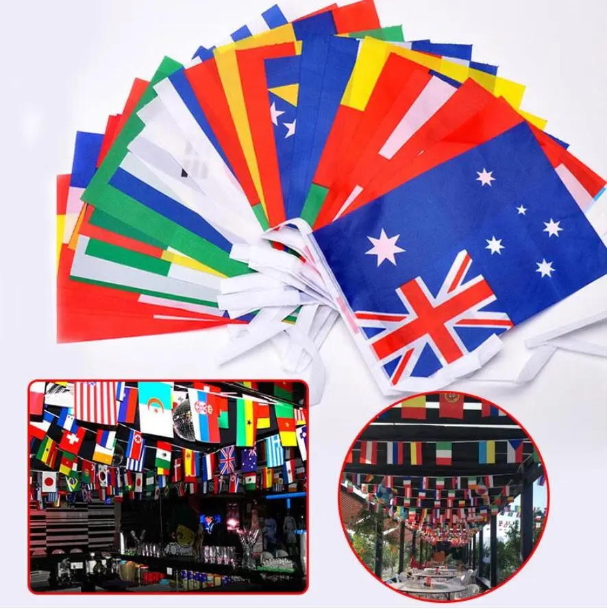 100 Countries Bunting flags
