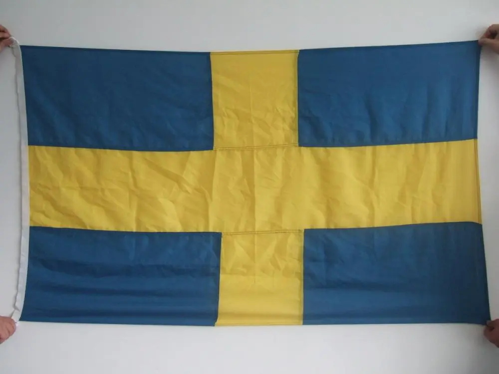Sewing Sweden flag 100*150cm