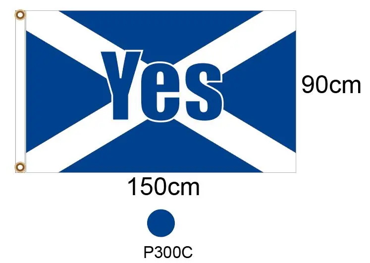 Scottish referendum Yes Flags